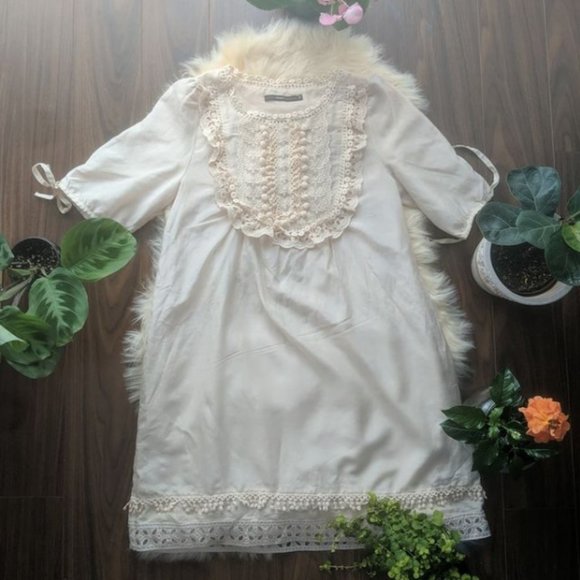 Vintage Cotton Dress with Embroidery - Picture 1 of 3